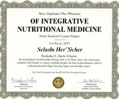 Zertifikat für integrative Ernährungsmedizin.